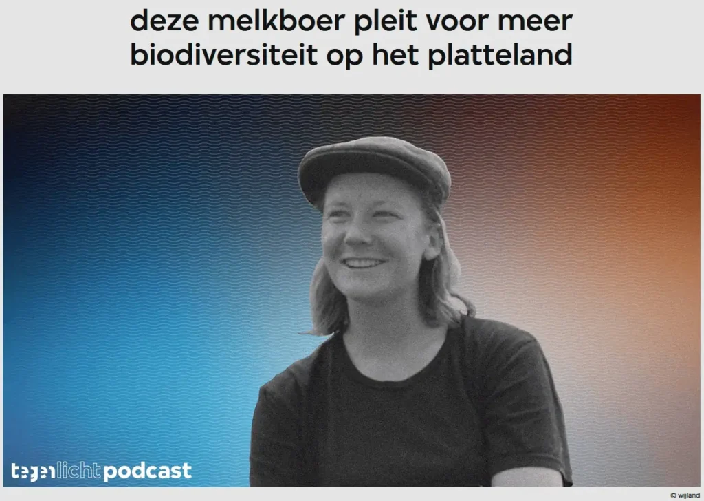 Tegenlicht melkboer voor biodiversiteit