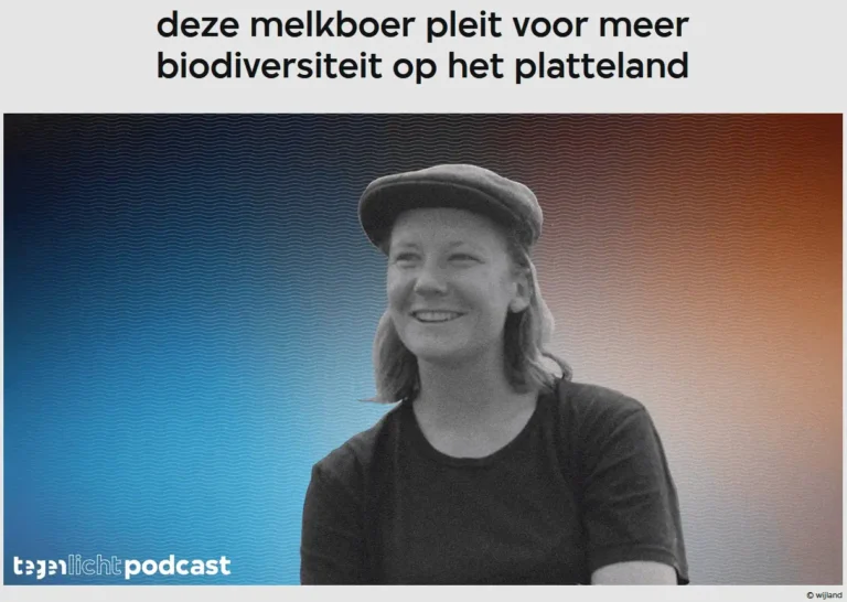 Tegenlicht melkboer voor biodiversiteit